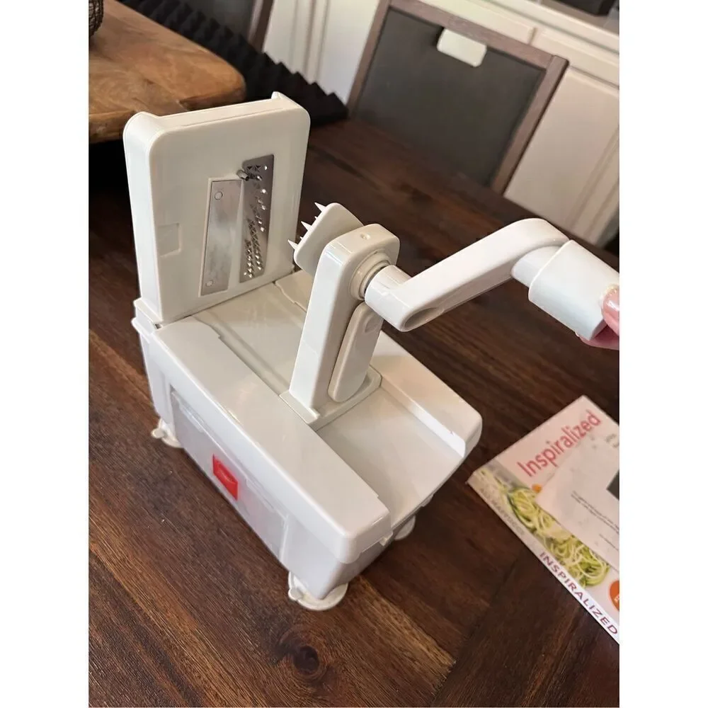 Paderno World Cuisine veggie spiralizer tool and cookbook